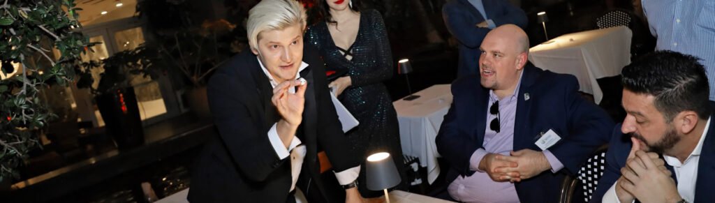 miami business event magician david frost performing live