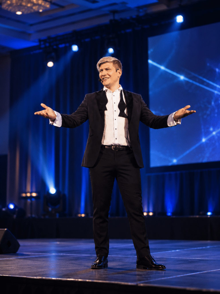 corporate magician David Frost